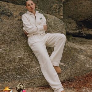 Daily Drills Heavyweight Zip Up Jacket, Wide Leg Sweatpants & Super Shorts